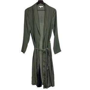 WAYF Polka Dot Green Polyester Womens Robe - S